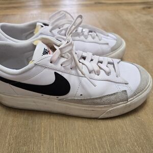Nike White Blaxer Platform
